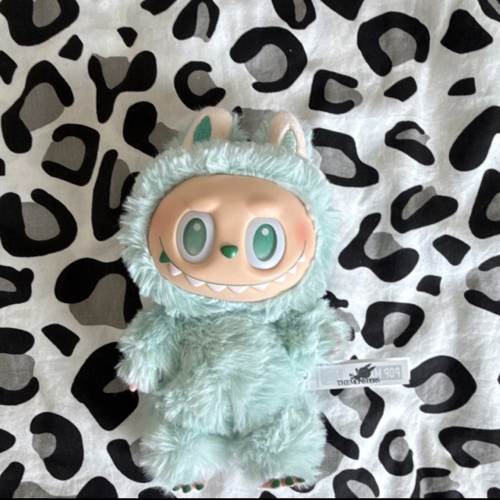 Cute Mint Green Plush Monster